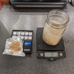 weighing barley and oats