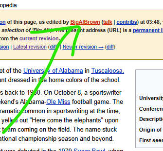 BigAlBrown Wikipedia edit