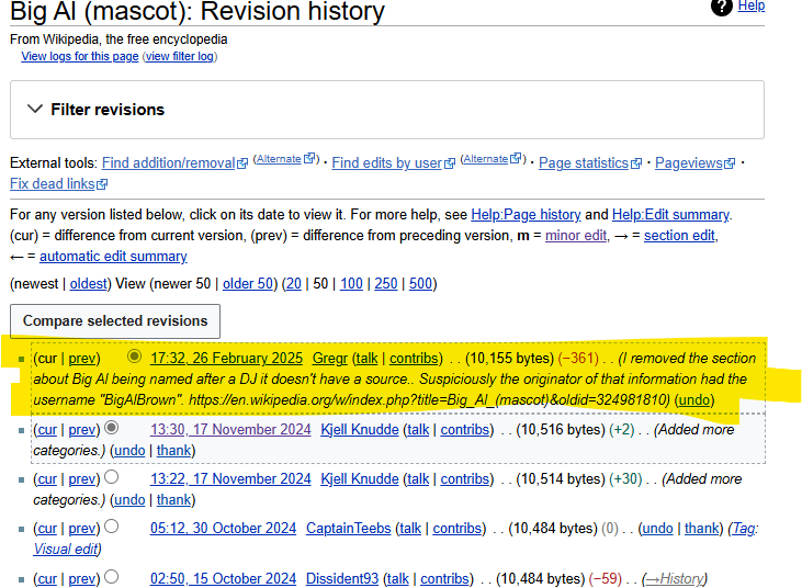 My Wikipedia edit