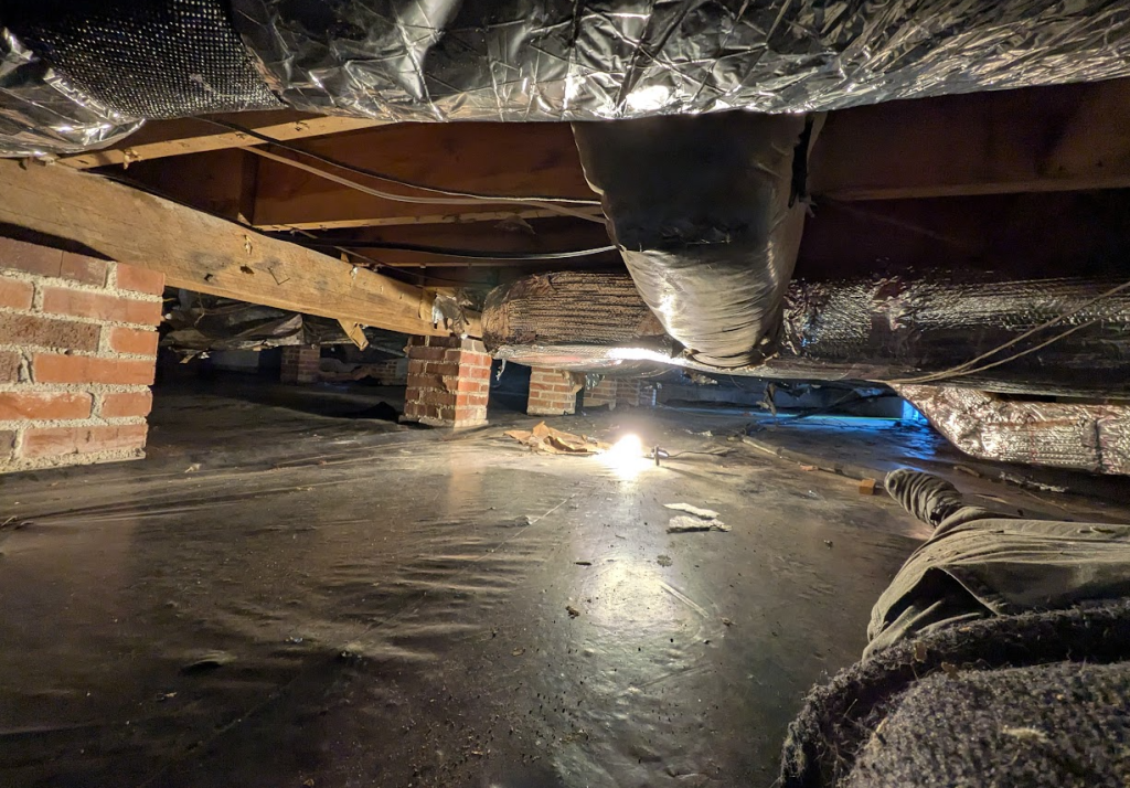 crawl space and my tosies